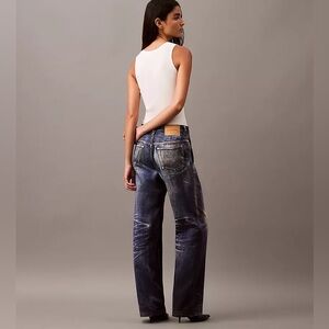 Calvin Klein Denim Print Tailored Trouser